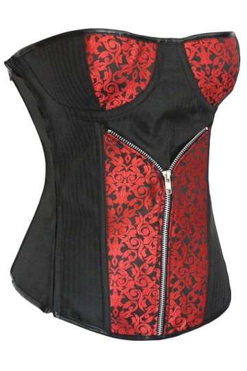 Levný jaquard korzet se zipem Levný jaquard korzet se zipem